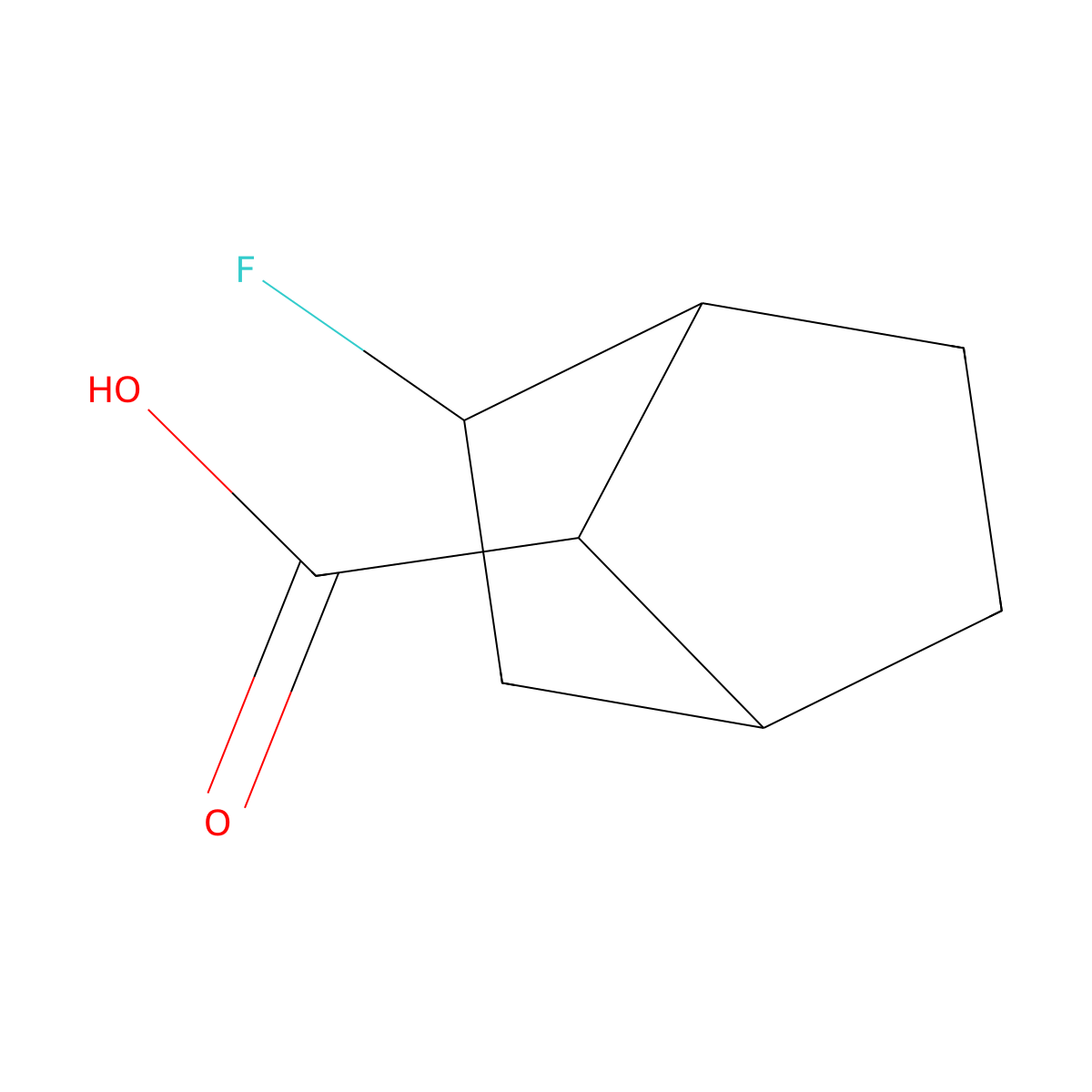 2-Fluorobicyclo[2.2.1]heptane-7-carboxylic acid molecular structure, CAS 2169075-08-3