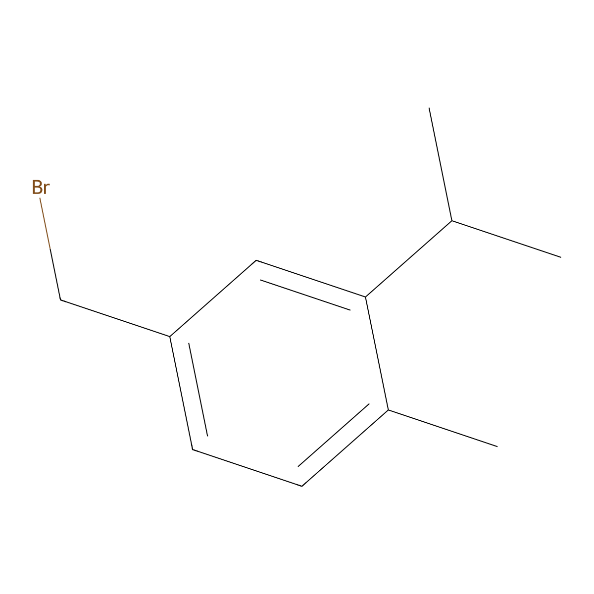 4-(Bromomethyl)-1-methyl-2-(1-methylethyl)benzene molecular structure, CAS 2169083-59-2