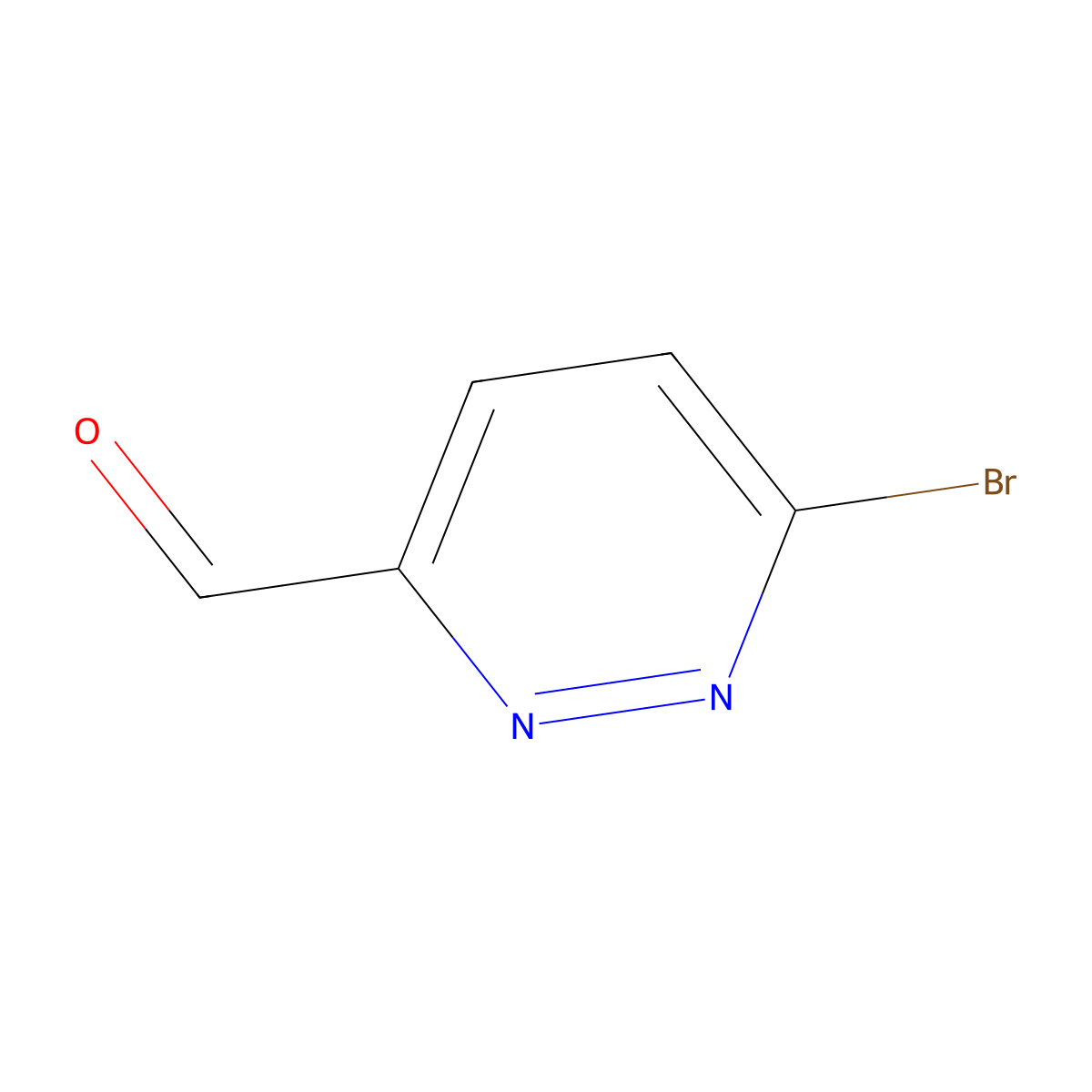 6-Bromopyridazine-3-carbaldehyde molecular structure, CAS 2169110-11-4