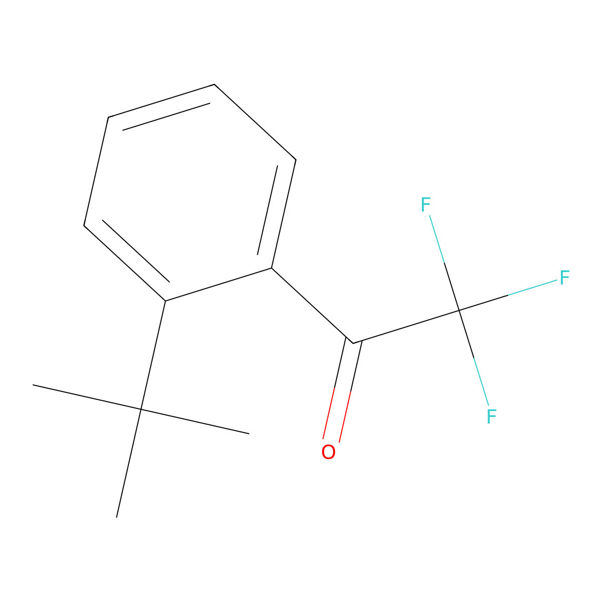 1-(2-Tert-butylphenyl)-2,2,2-trifluoroethan-1-one molecular structure, CAS 2169123-00-4