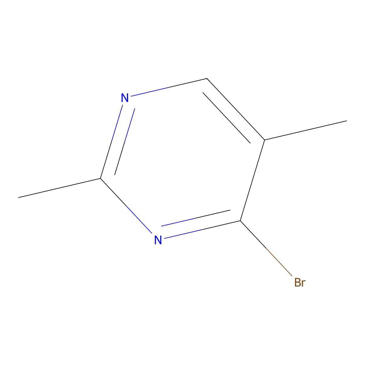 4-Bromo-2,5-dimethylpyrimidine molecular structure, CAS 2169143-52-4