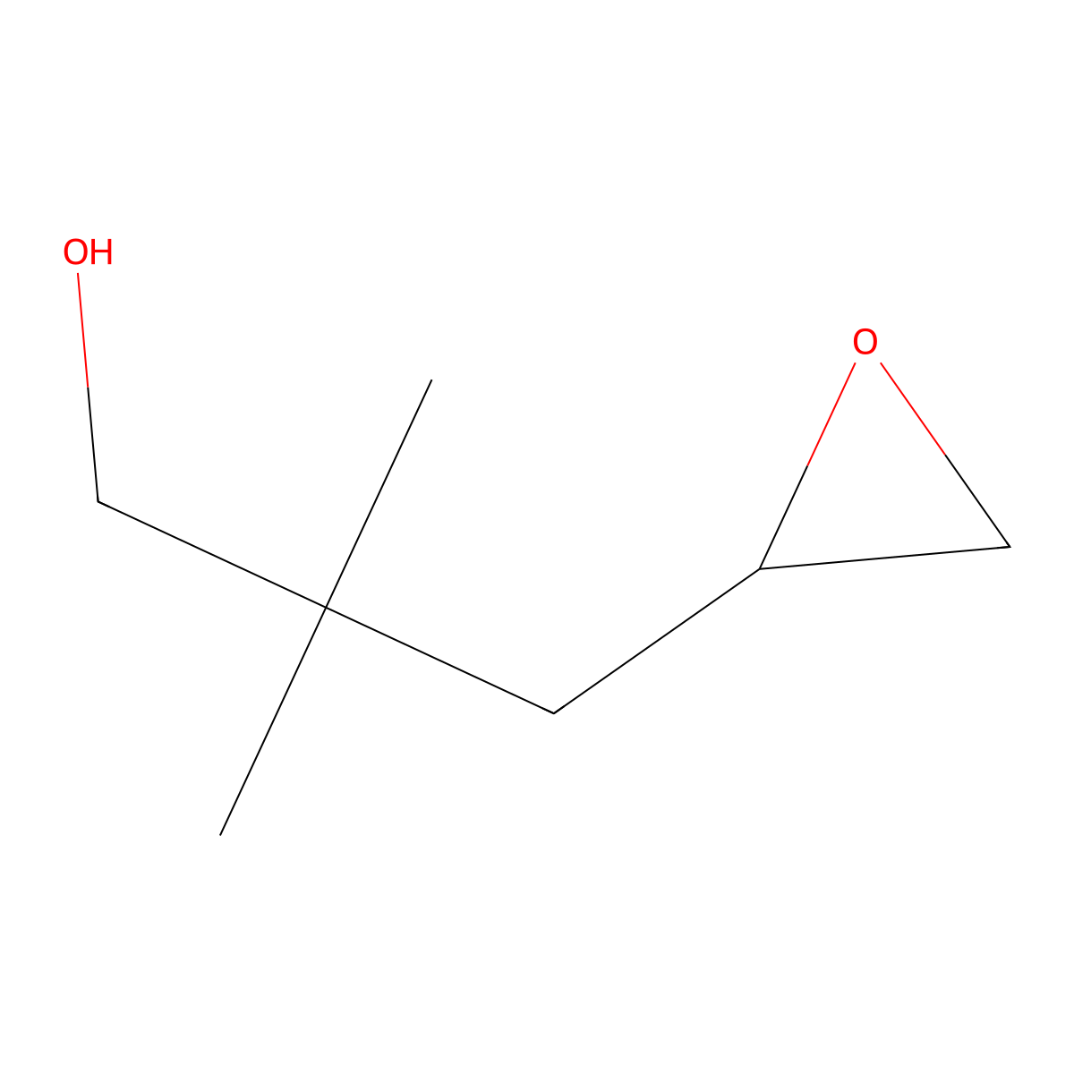 2,2-Dimethyl-3-(oxiran-2-yl)propan-1-ol molecular structure, CAS 2169146-45-4