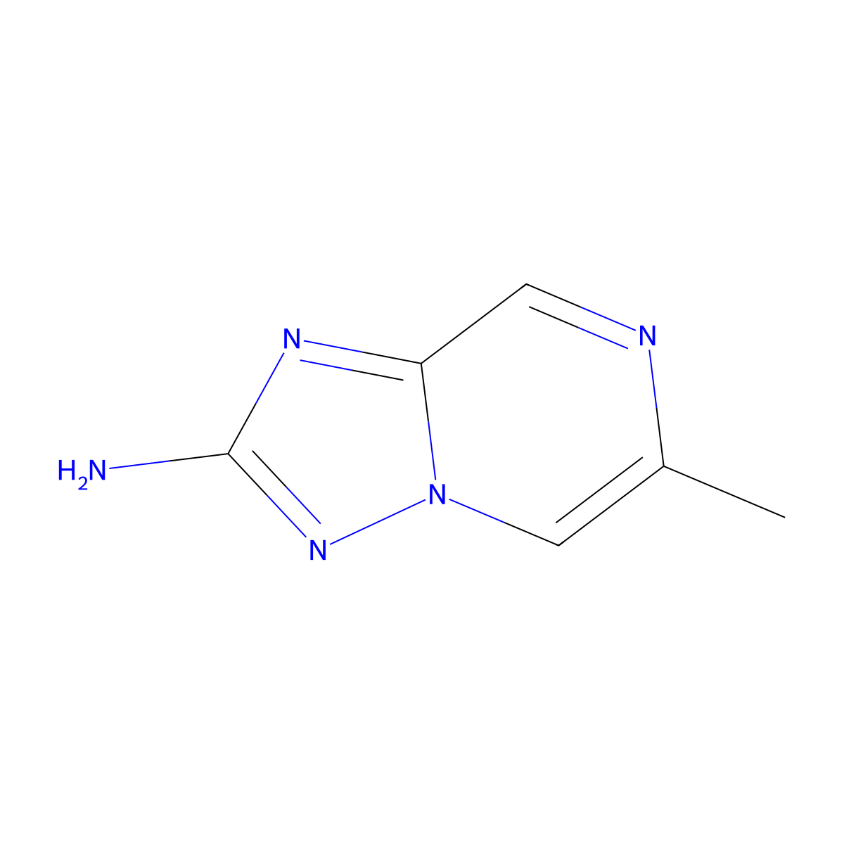 6-Methyl-[1,2,4]triazolo[1,5-a]pyrazin-2-ylamine molecular structure, CAS 2169173-29-7