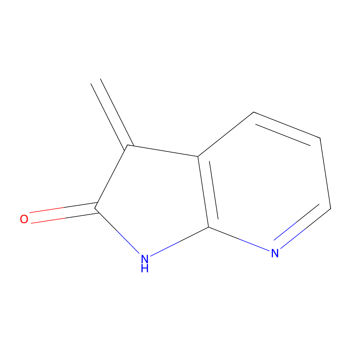 3-Methylene-1,3-dihydro-2H-pyrrolo[2,3-b]pyridin-2-one molecular structure, CAS 2169176-50-3