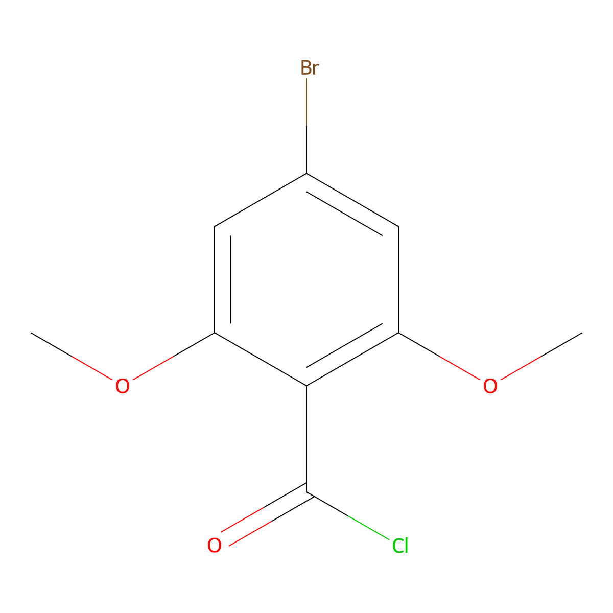 4-Bromo-2,6-dimethoxybenzoyl chloride molecular structure, CAS 2169184-33-0