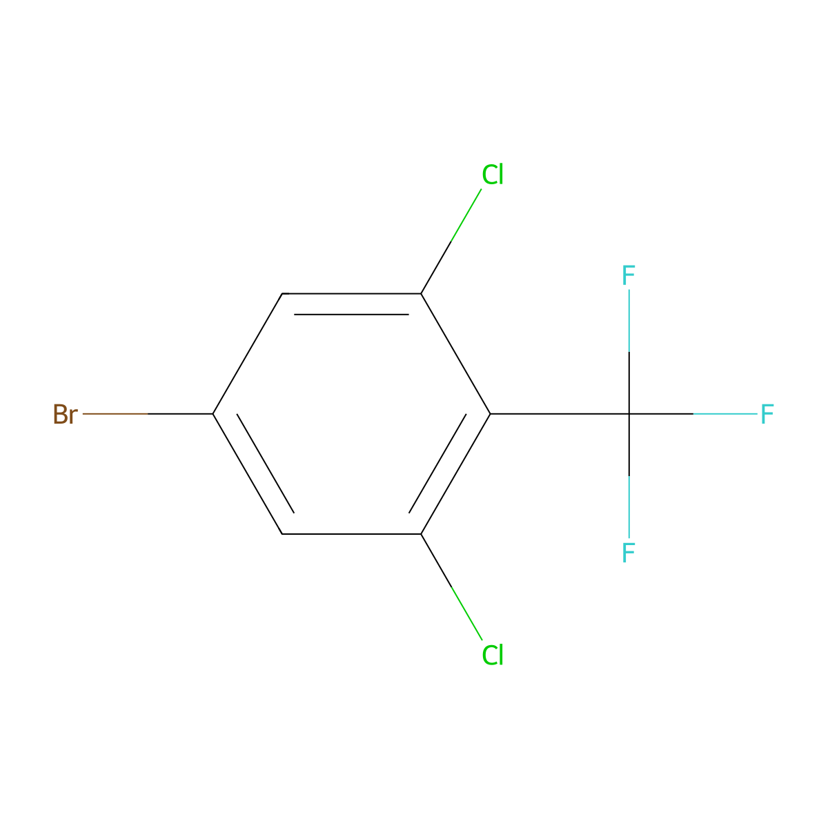 4-Bromo-2,6-dichlorobenzotrifluoride molecular structure, CAS 2169186-20-1