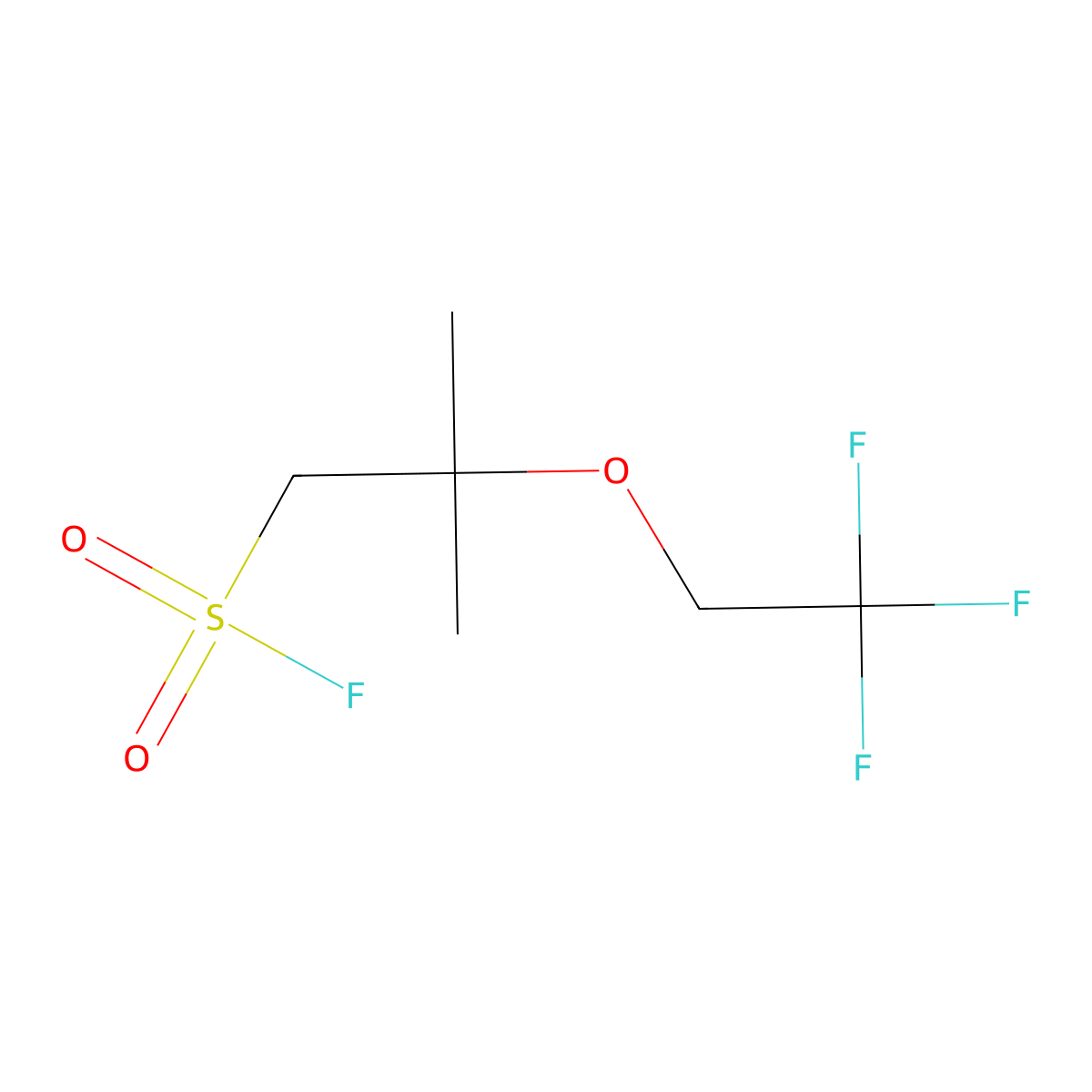 2-Methyl-2-(2,2,2-trifluoroethoxy)propane-1-sulfonyl fluoride molecular structure, CAS 2169191-29-9