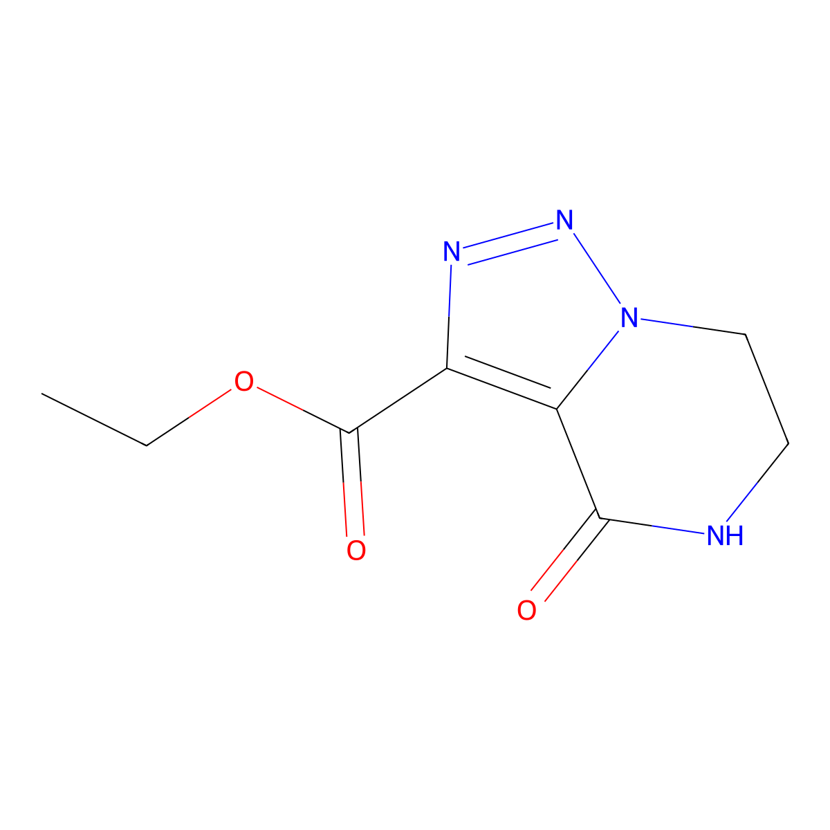 Ethyl 4-oxo-4H,5H,6H,7H-[1,2,3]triazolo[1,5-a]pyrazine-3-carboxylate molecular structure, CAS 2169191-40-4