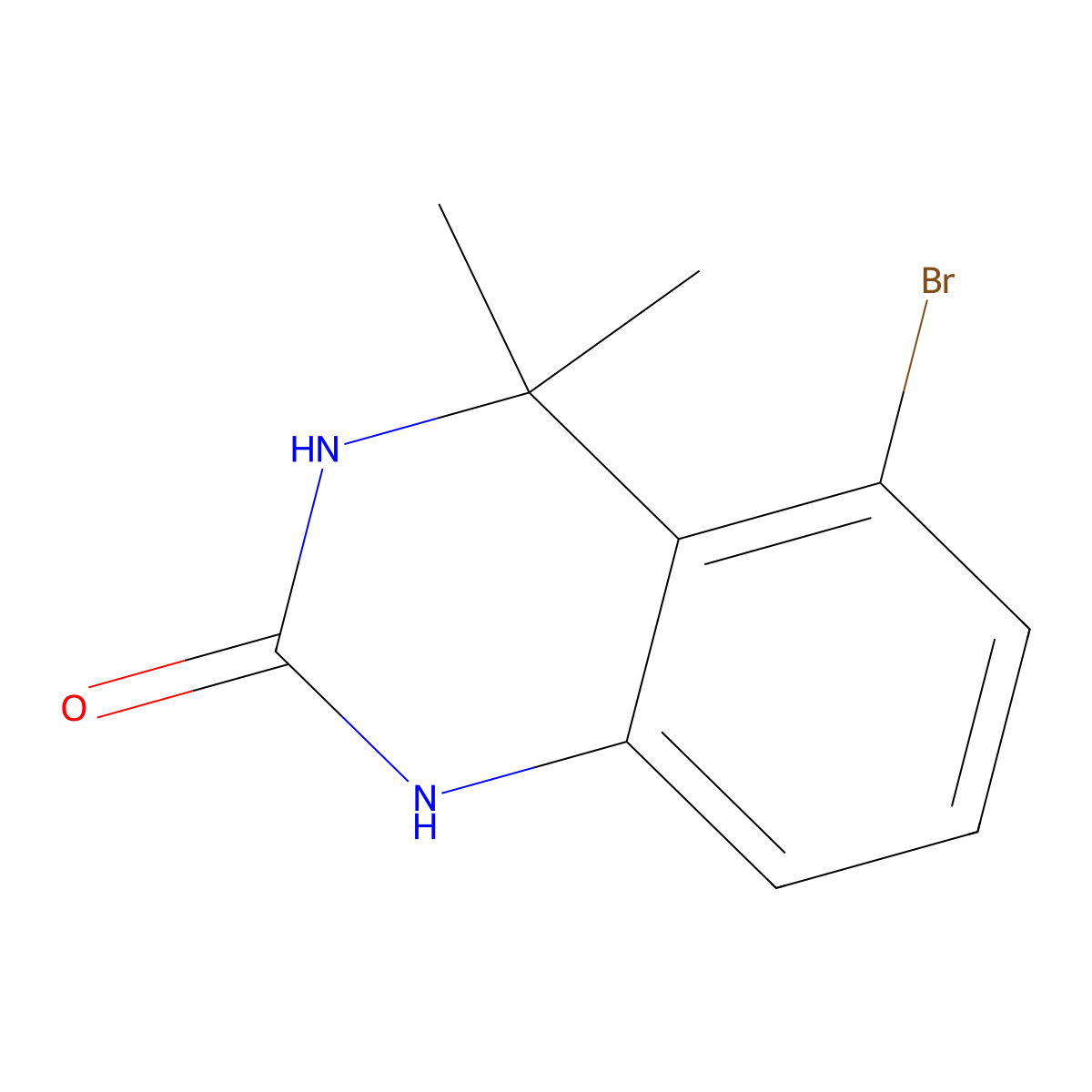 5-Bromo-4,4-dimethyl-1,2,3,4-tetrahydroquinazolin-2-one molecular structure, CAS 2169204-94-6