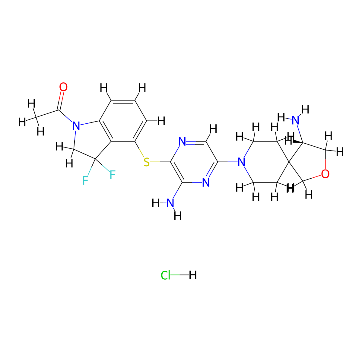 Shp2-IN-6 hydrochloride molecular structure, CAS 2169223-49-6