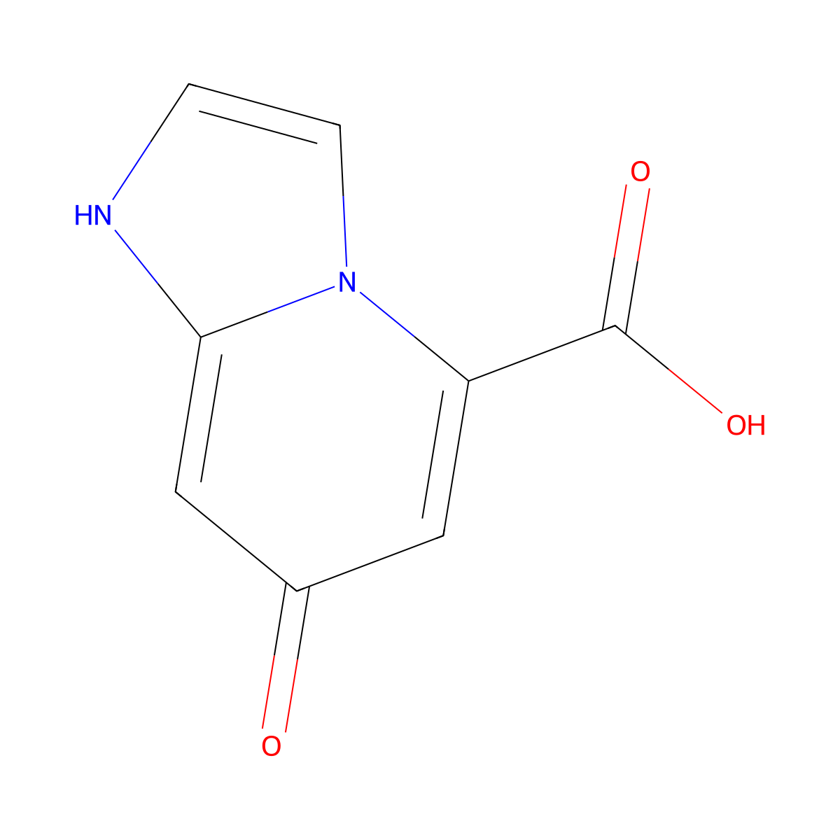 7-Hydroxyimidazo[1,2-a]pyridine-5-carboxylic acid molecular structure, CAS 2169243-96-1