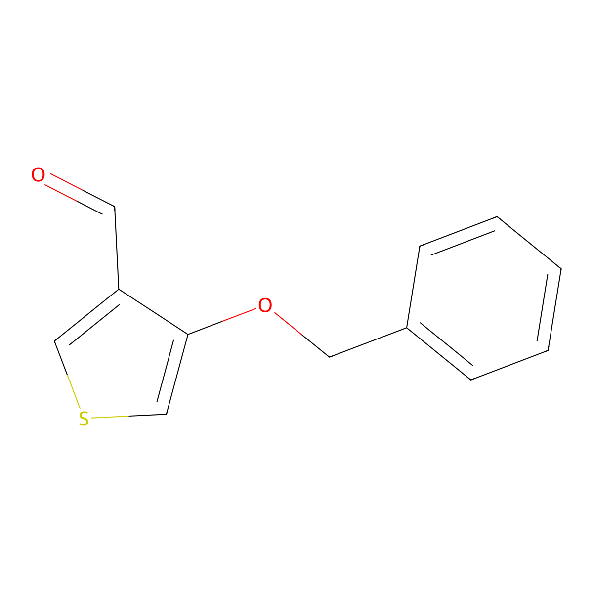 4-(Benzyloxy)thiophene-3-carbaldehyde molecular structure, CAS 2169261-59-8