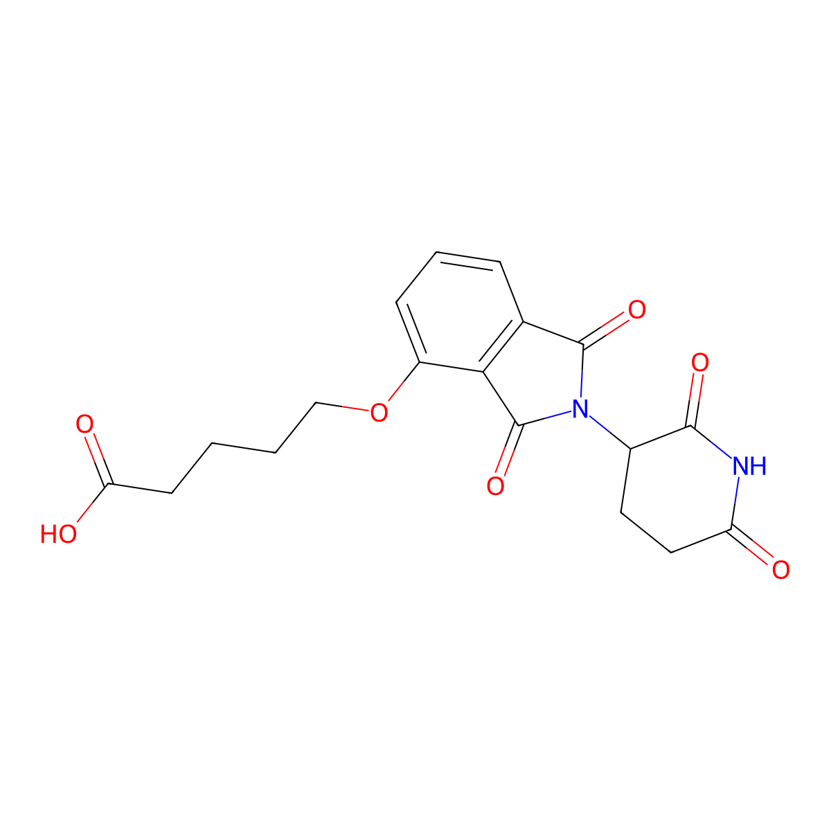 Thalidomide-O-C4-COOH molecular structure, CAS 2169266-67-3