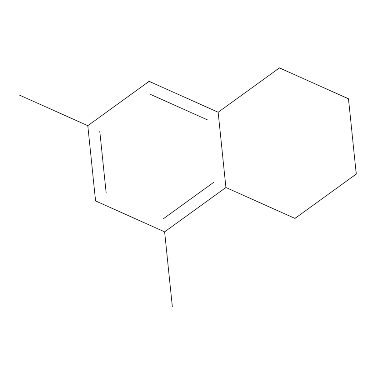 5,7-Dimethyltetralin molecular structure, CAS 21693-54-9