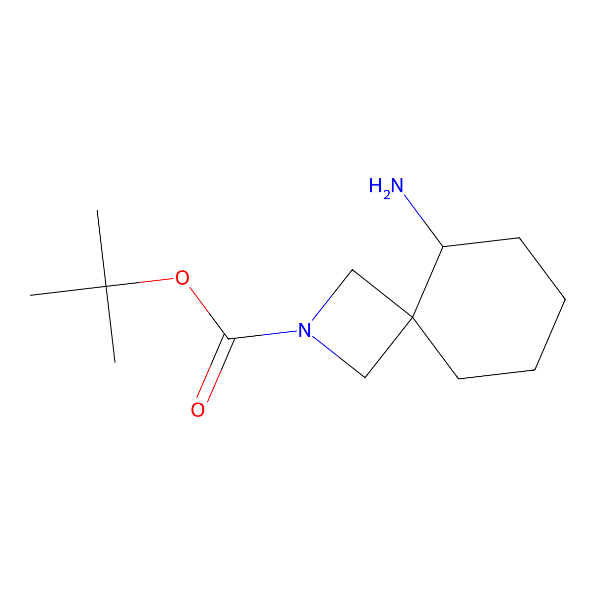 tert-Butyl 5-amino-2-azaspiro[3.5]nonane-2-carboxylate molecular structure, CAS 2169309-12-8