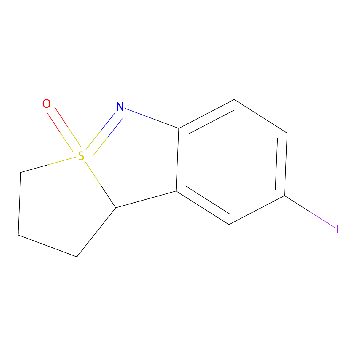 8-Iodo-1,2,3,9B-tetrahydrobenzo[C]thieno[2,1-E]isothiazole 4-oxide molecular structure, CAS 2169310-94-3