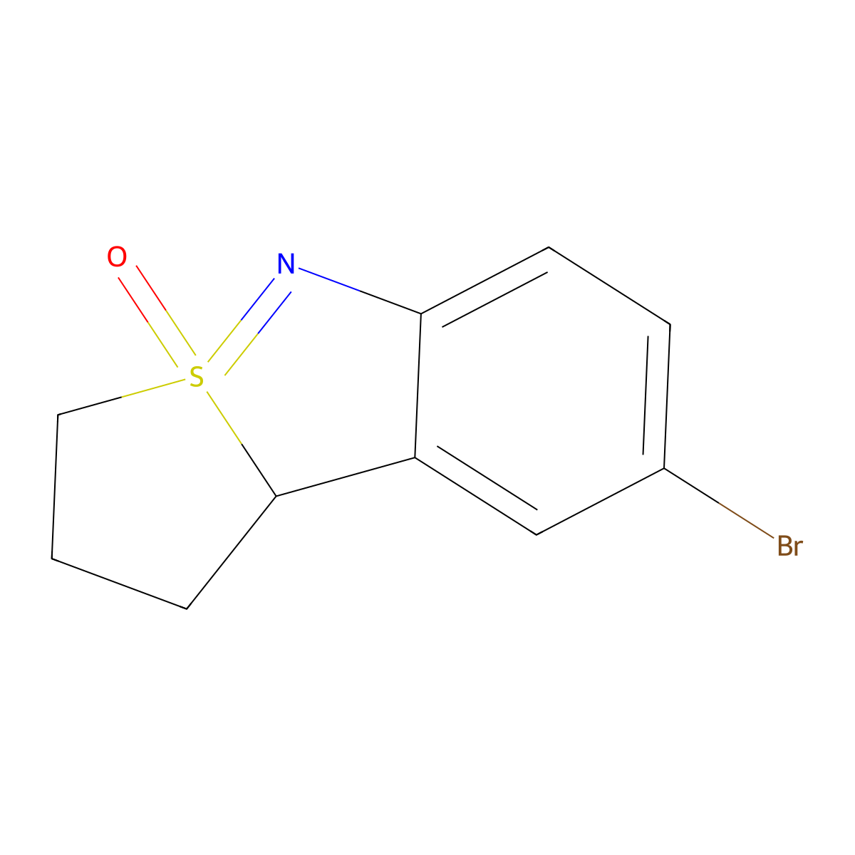 8-Bromo-1,2,3,9b-tetrahydrobenzo[c]thieno[2,1-e]isothiazole 4-oxide molecular structure, CAS 2169310-95-4
