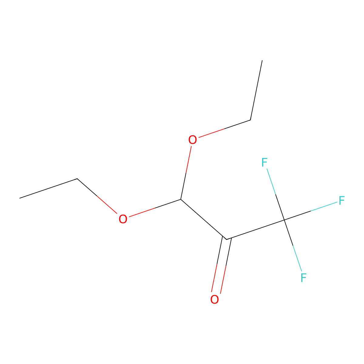 3,3-Diethoxy-1,1,1-trifluoropropan-2-one molecular structure, CAS 2169338-71-8