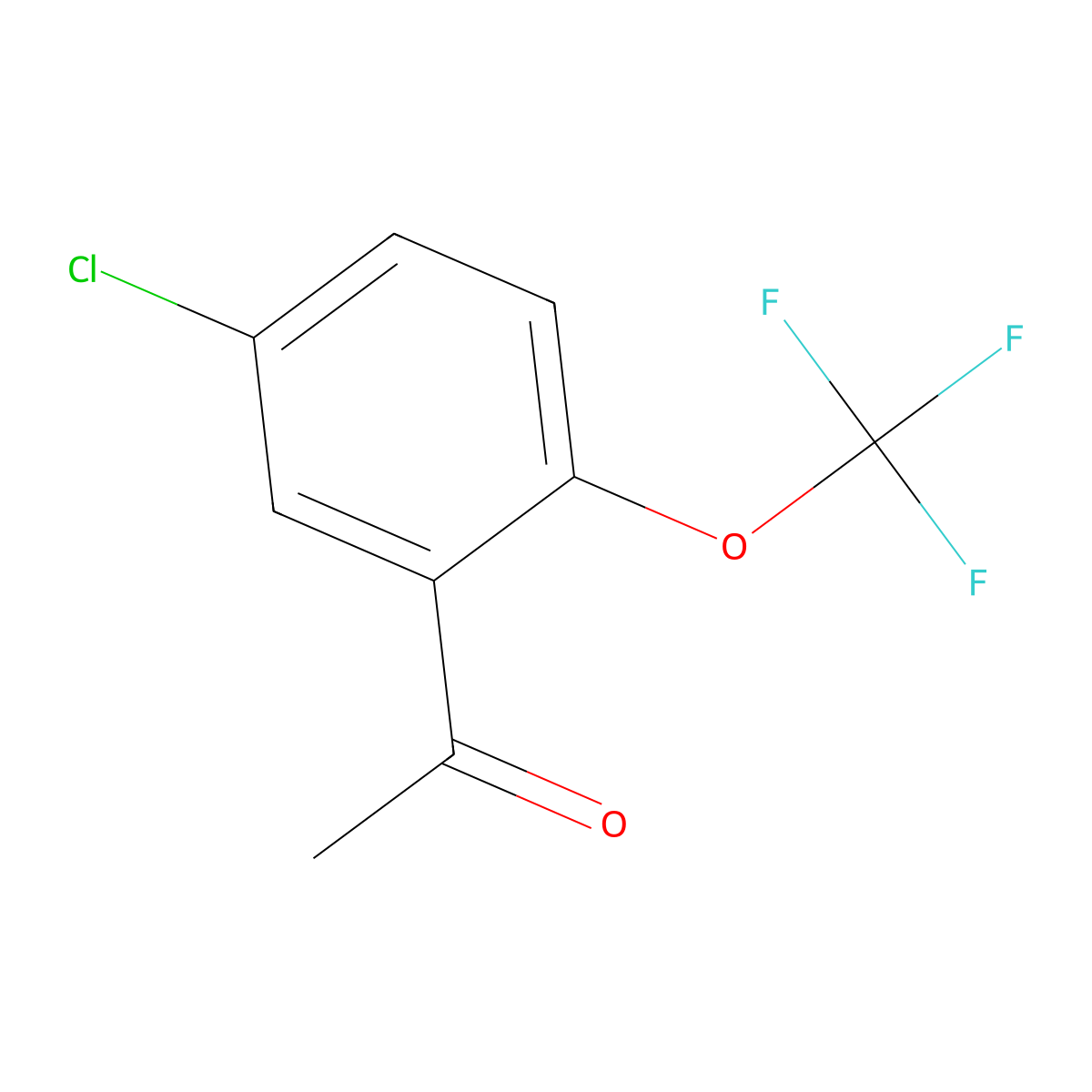 5'-Chloro-2'-(trifluoromethoxy)acetophenone molecular structure, CAS 2169348-70-1