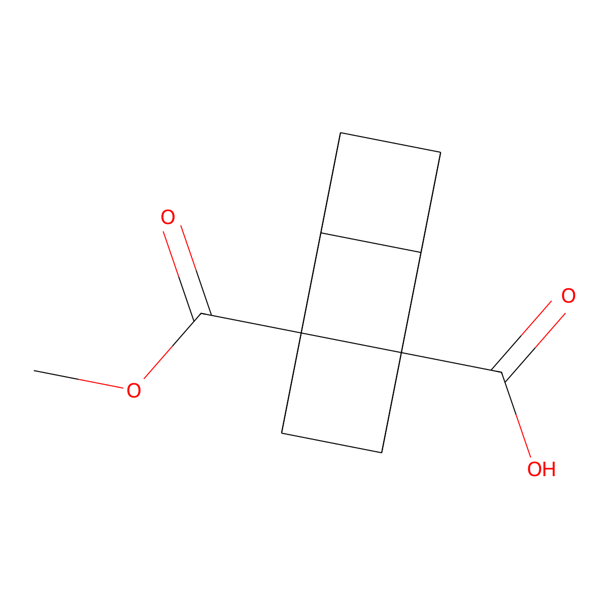 2-(Methoxycarbonyl)cubane-1-carboxylic acid molecular structure, CAS 2169349-38-4