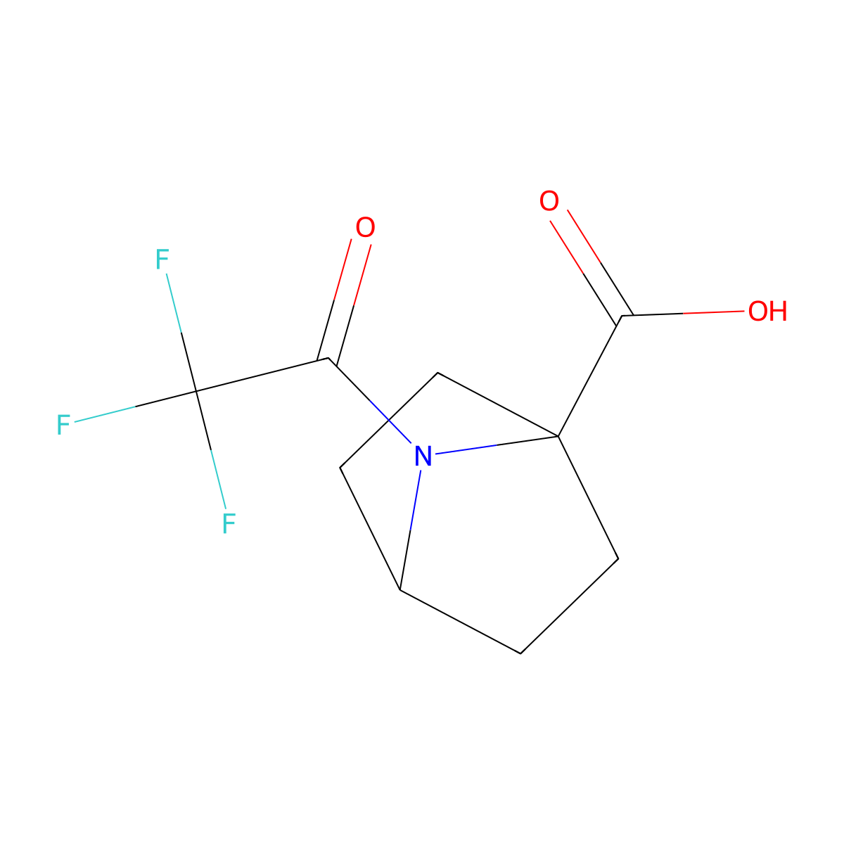 7-(Trifluoroacetyl)-7-azabicyclo[2.2.1]heptane-1-carboxylic acid molecular structure, CAS 2169357-16-6