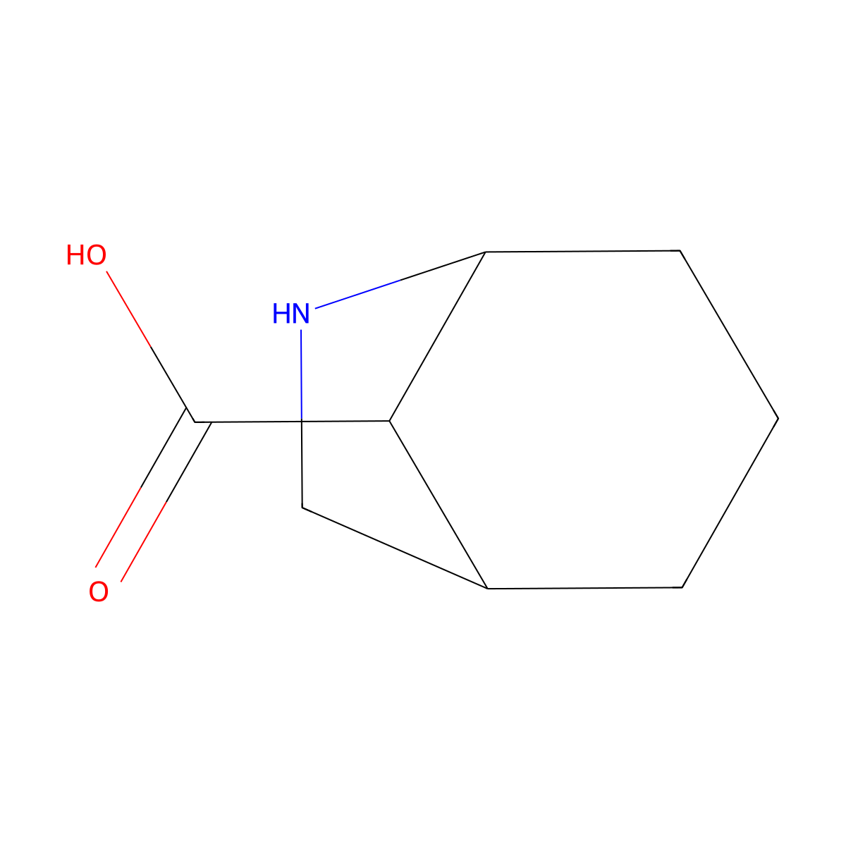 6-Azabicyclo[3.2.1]octane-8-carboxylic acid molecular structure, CAS 2169363-79-3