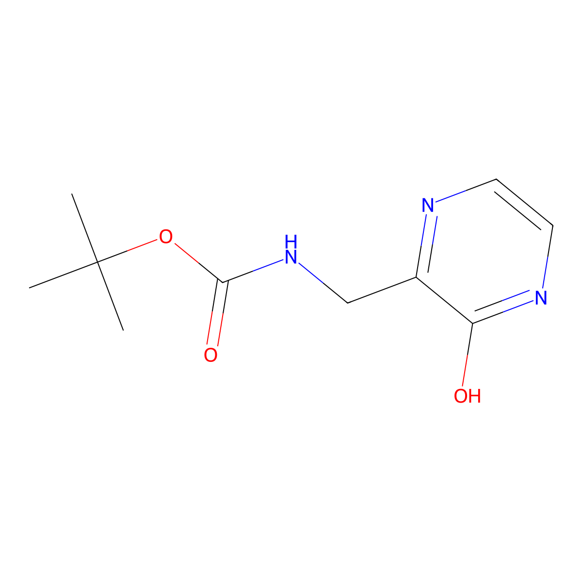 tert-butyl N-[(3-hydroxypyrazin-2-yl)methyl]carbamate molecular structure, CAS 2169369-51-9