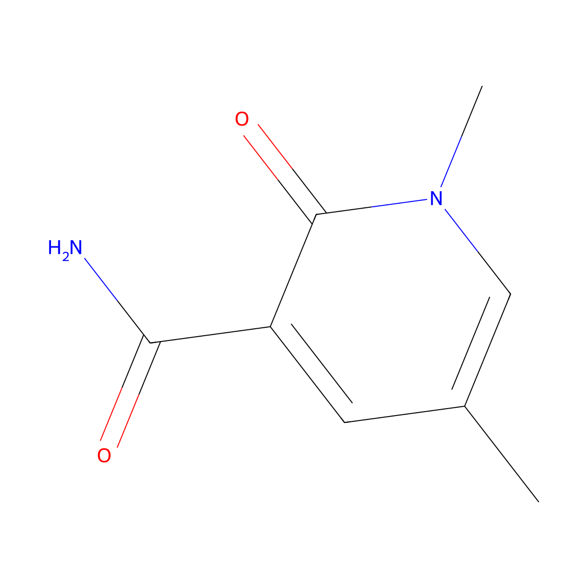 1,5-Dimethyl-2-oxo-1,2-dihydropyridine-3-carboxamide molecular structure, CAS 2169376-62-7