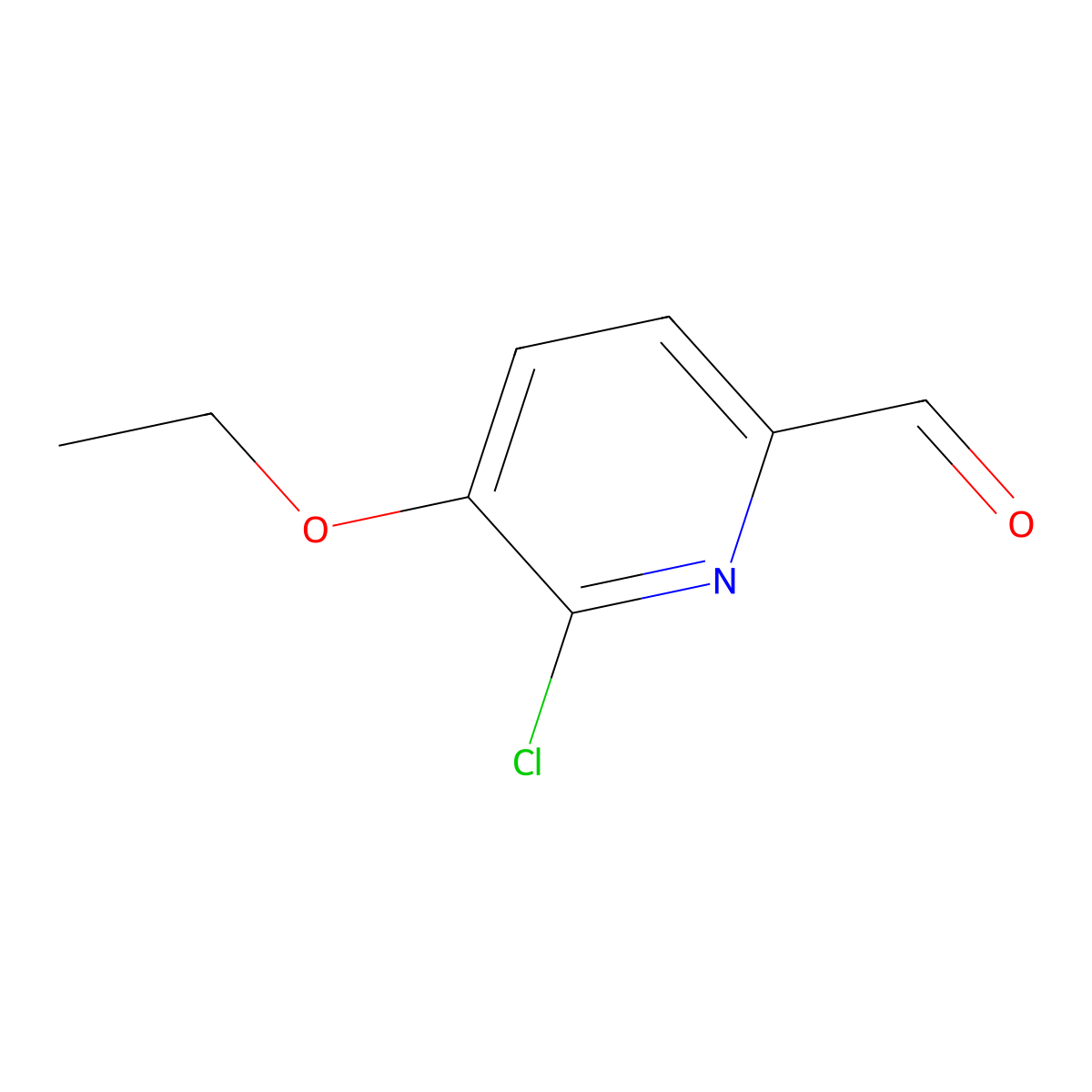 6-Chloro-5-ethoxy-pyridine-2-carbaldehyde molecular structure, CAS 2169380-66-7