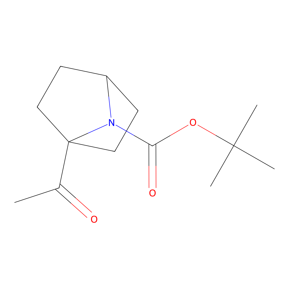 Tert-butyl 1-acetyl-7-azabicyclo[2.2.1]heptane-7-carboxylate molecular structure, CAS 2169399-94-2