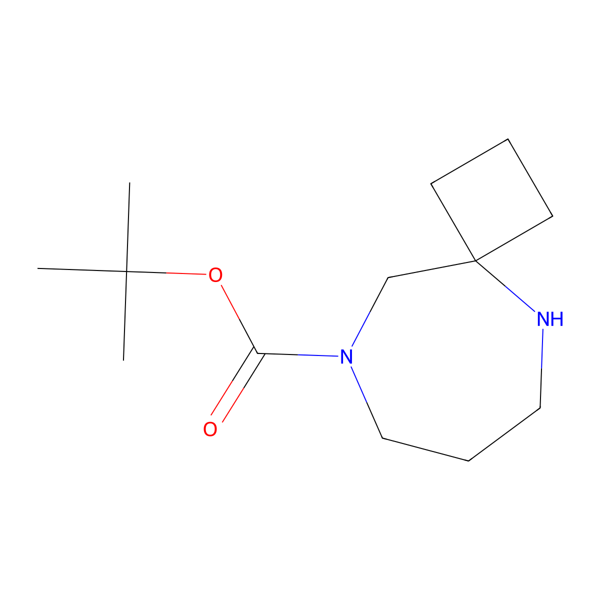 Tert-butyl 5,9-diazaspiro[3.6]decane-9-carboxylate molecular structure, CAS 2169403-14-7