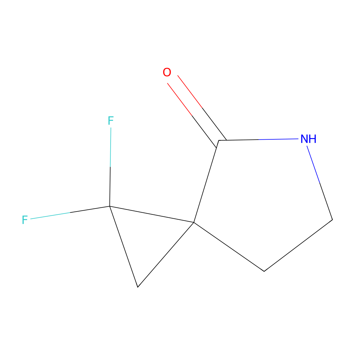 1,1-Difluoro-5-azaspiro[2.4]heptan-4-one molecular structure, CAS 2169461-52-1