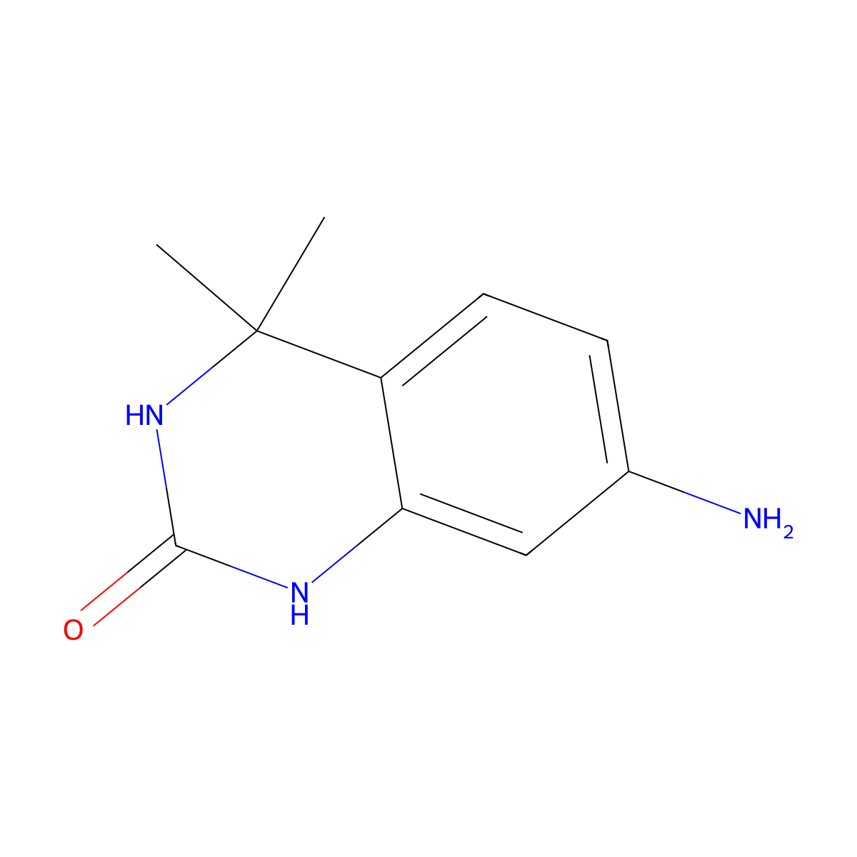 7-Amino-4,4-dimethyl-1,2,3,4-tetrahydroquinazolin-2-one molecular structure, CAS 2169469-26-3