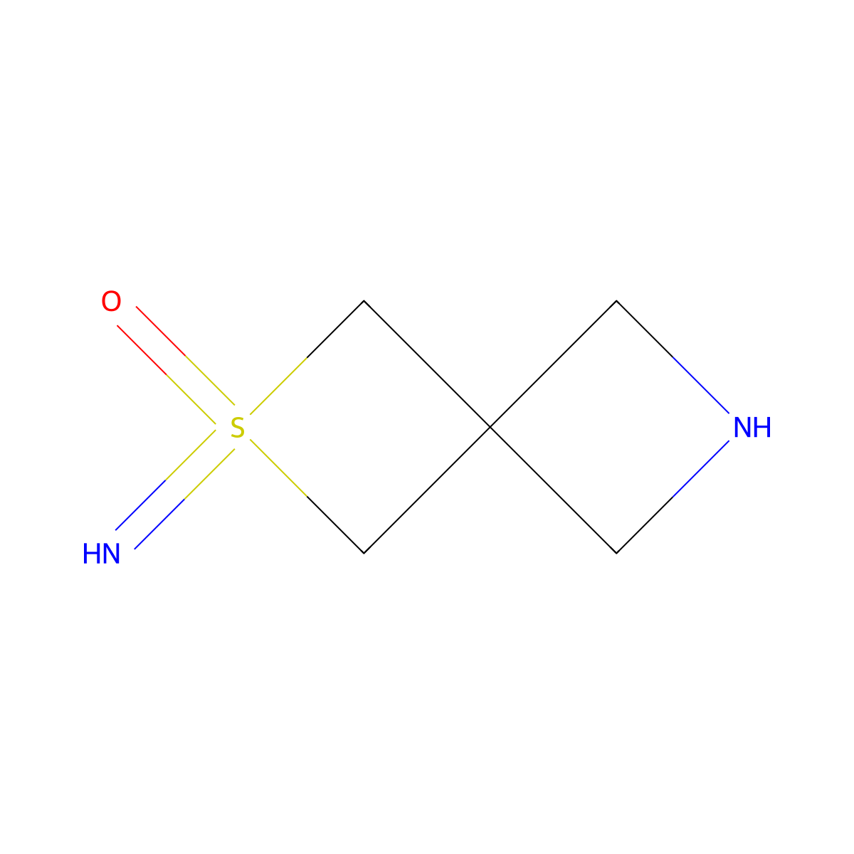 2-Imino-2lambda6-thia-6-azaspiro[3.3]heptan-2-one molecular structure, CAS 2169479-67-6