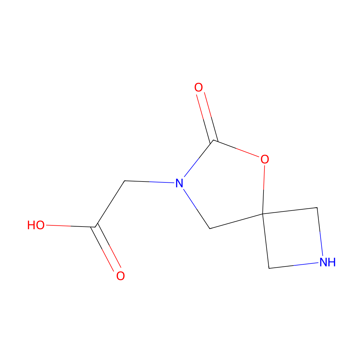 2-{6-Oxo-5-oxa-2,7-diazaspiro[3.4]octan-7-yl}acetic acid molecular structure, CAS 2169484-99-3