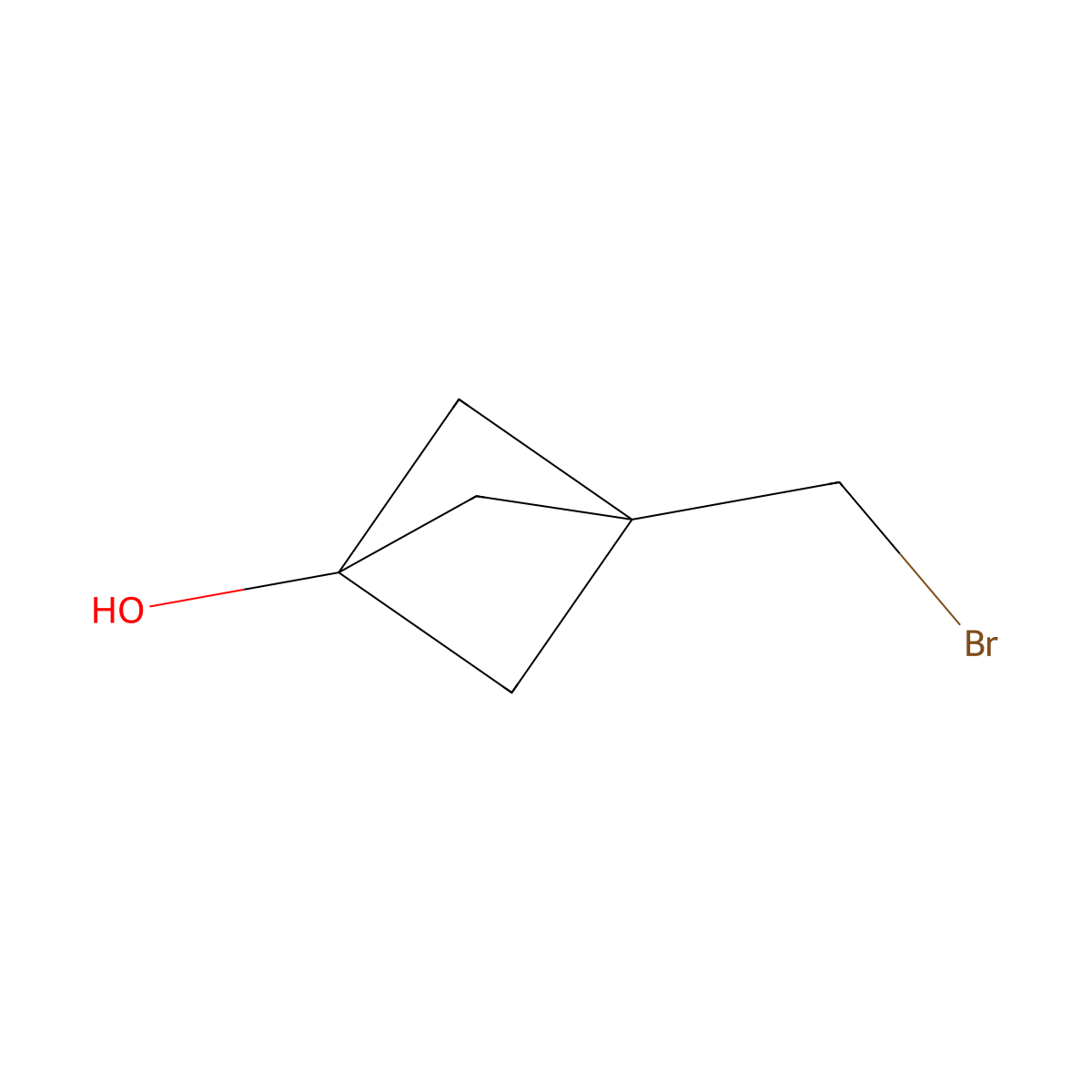 3-(Bromomethyl)bicyclo[1.1.1]pentan-1-ol molecular structure, CAS 2169489-80-7