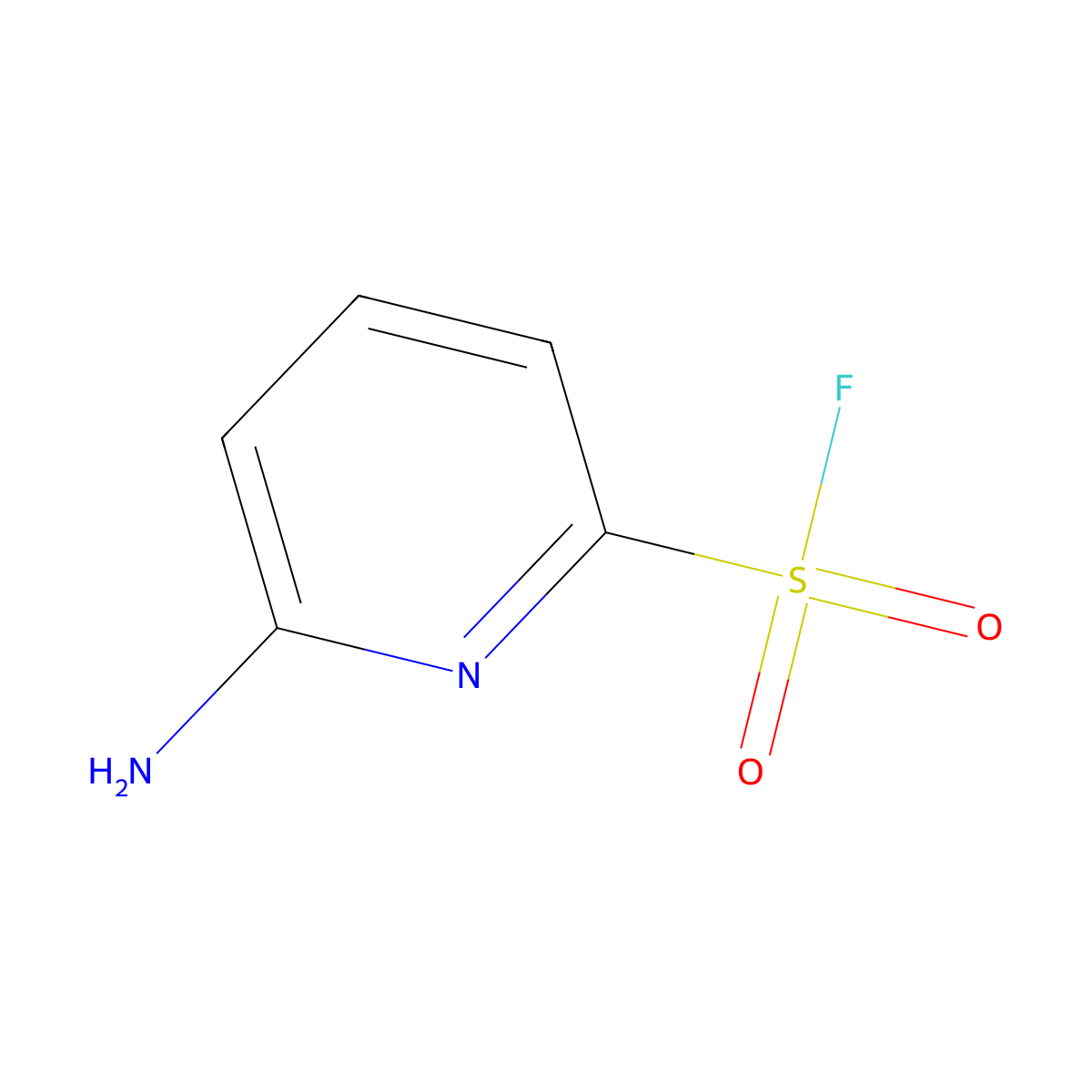 6-Aminopyridine-2-sulfonyl fluoride molecular structure, CAS 2169496-62-0