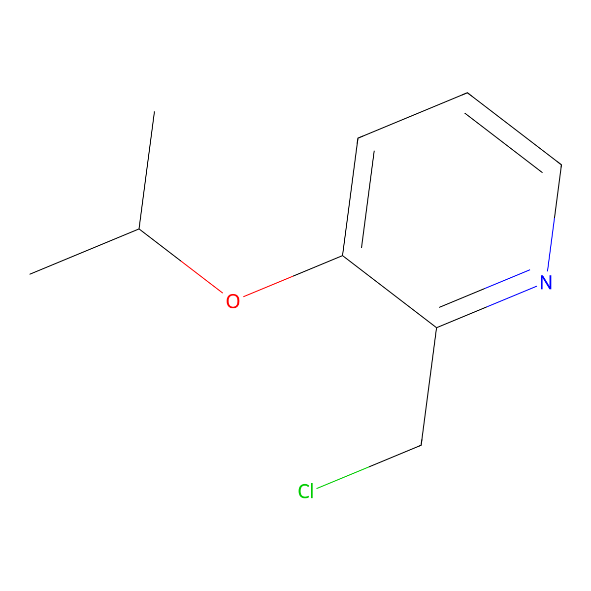 2-(Chloromethyl)-3-isopropoxypyridine molecular structure, CAS 2169501-70-4