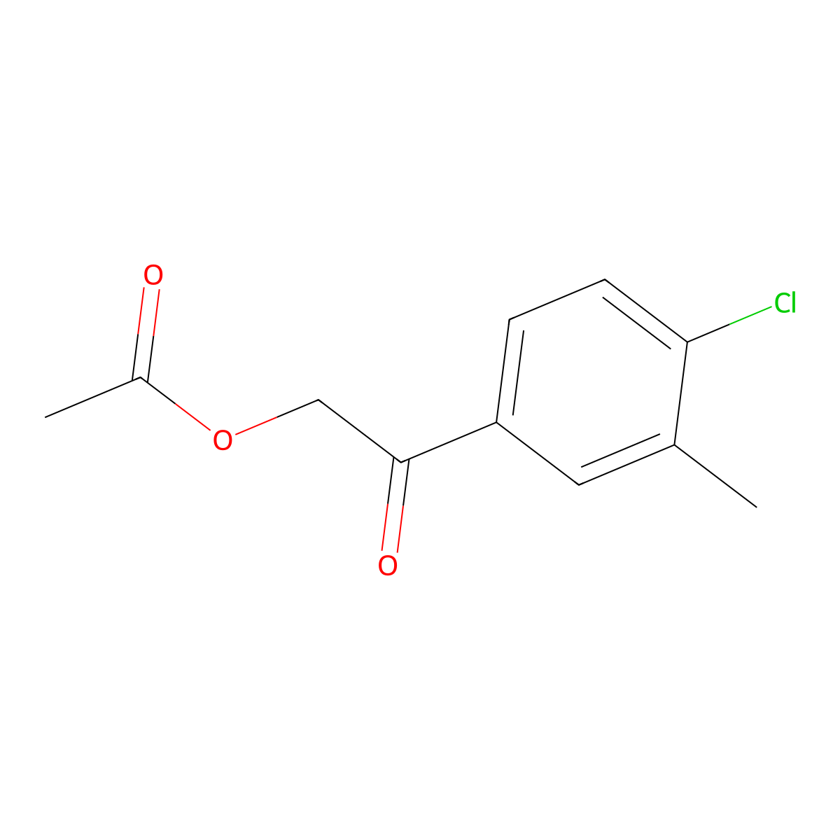 2-(4-Chloro-3-methylphenyl)-2-oxoethyl acetate molecular structure, CAS 2169502-33-2
