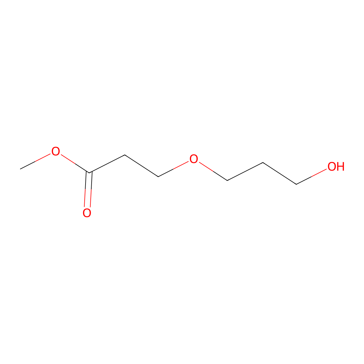 Methyl 3-(3-hydroxypropoxy)propanoate molecular structure, CAS 2169516-61-2
