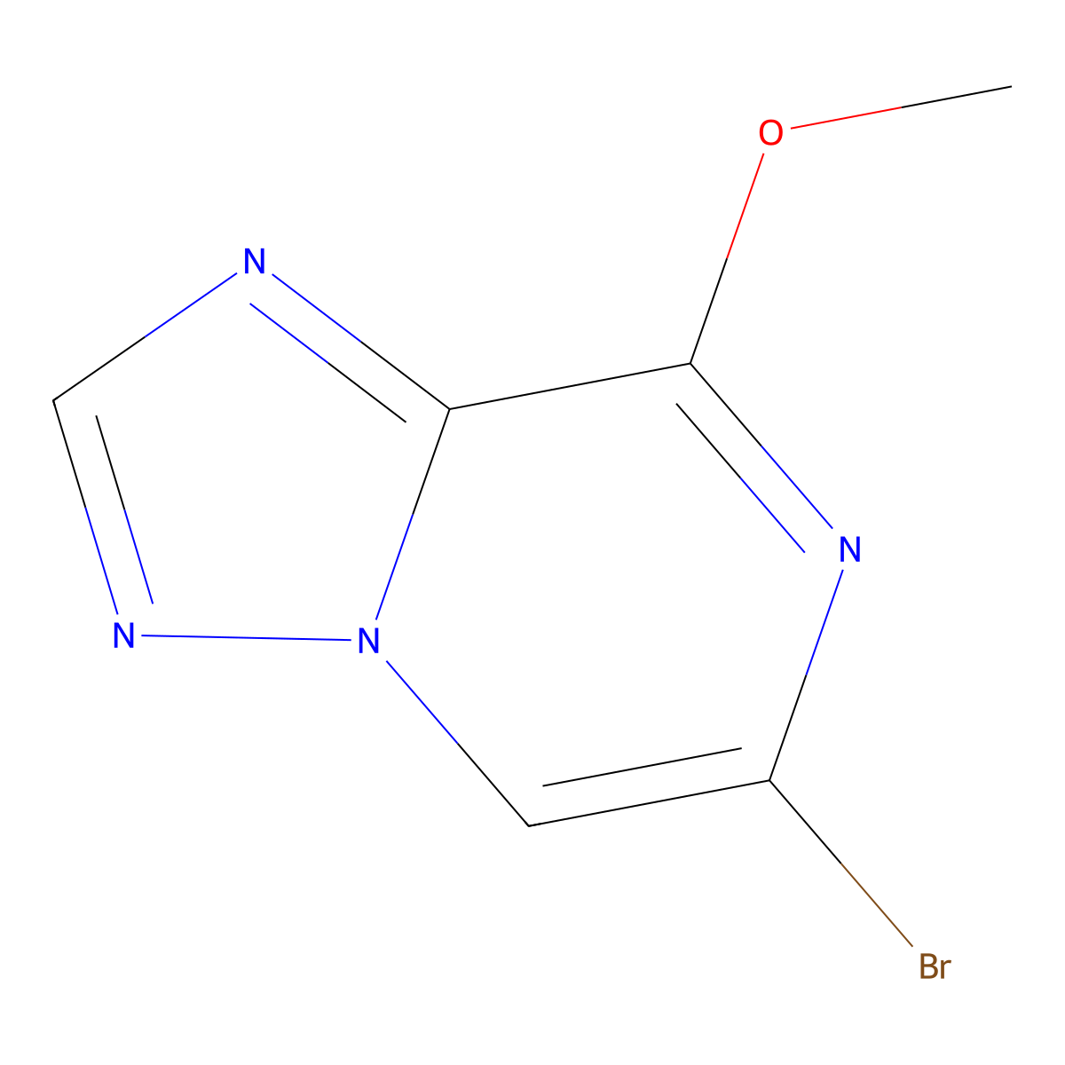 6-Bromo-8-methoxy-[1,2,4]triazolo[1,5-a]pyrazine molecular structure, CAS 2169539-35-7