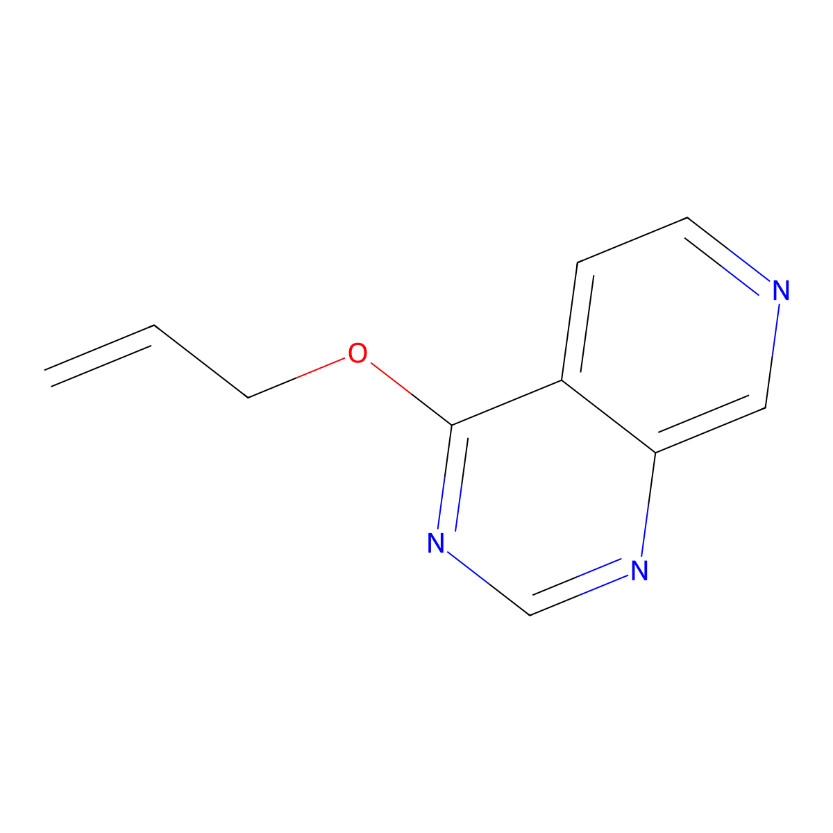 4-(Prop-2-en-1-yloxy)pyrido[3,4-d]pyrimidine molecular structure, CAS 2169543-45-5