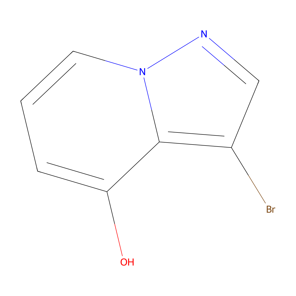 Pyrazolo[1,5-a]pyridin-4-ol, 3-bromo- molecular structure, CAS 2169558-64-7