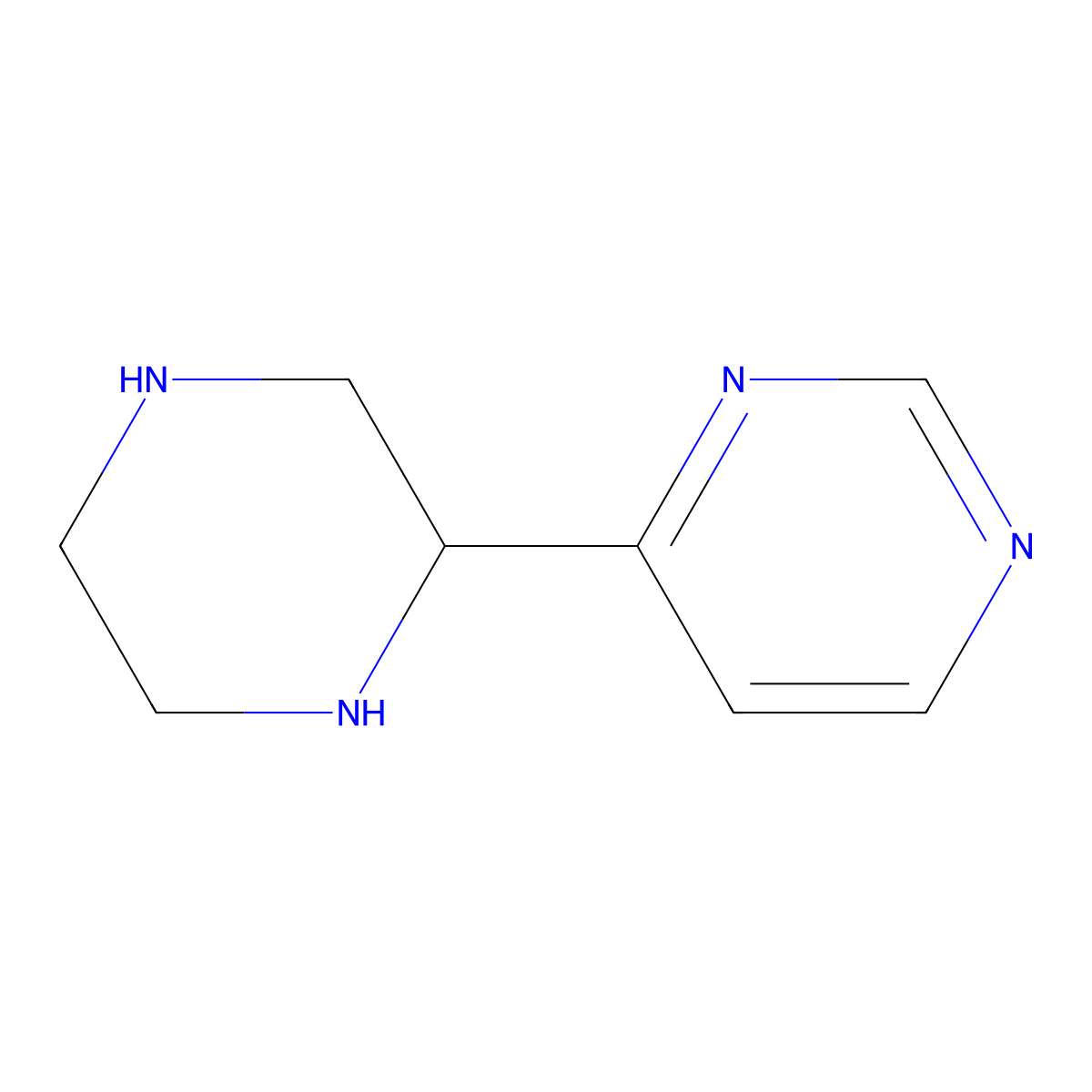 4-(Piperazin-2-yl)pyrimidine molecular structure, CAS 2169558-71-6