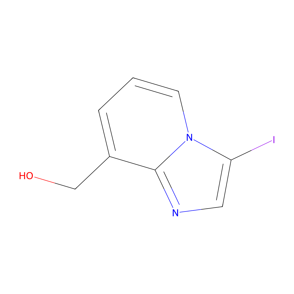 {3-Iodoimidazo[1,2-a]pyridin-8-yl}methanol molecular structure, CAS 2169567-65-9