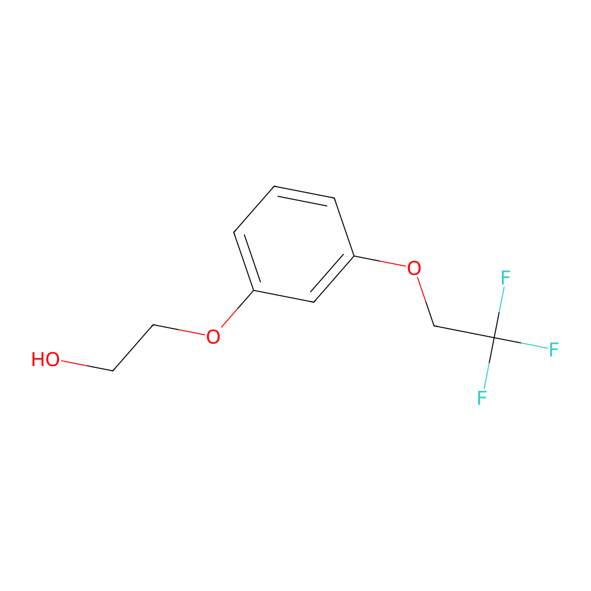 2-[3-(2,2,2-Trifluoroethoxy)phenoxy]ethanol molecular structure, CAS 2169570-32-3