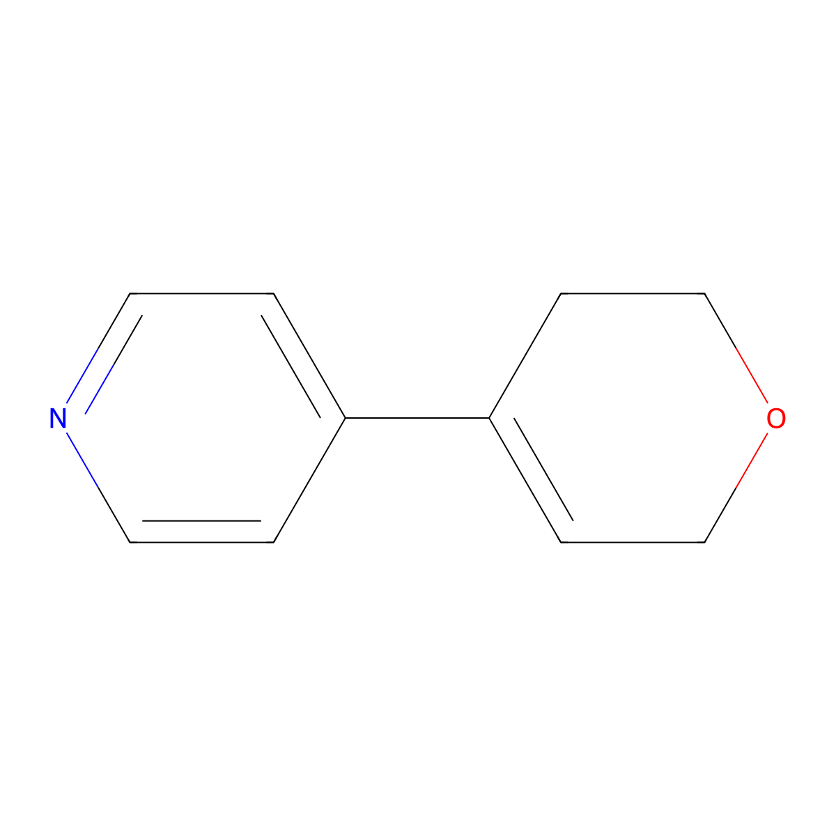 4-(3,6-dihydro-2H-pyran-4-yl)pyridine molecular structure, CAS 2169579-09-1