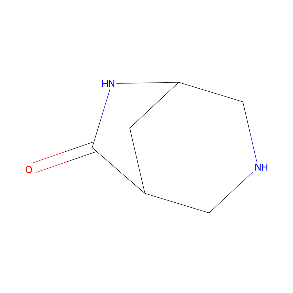 3,6-Diazabicyclo[3.2.1]octan-7-one molecular structure, CAS 2169584-99-8