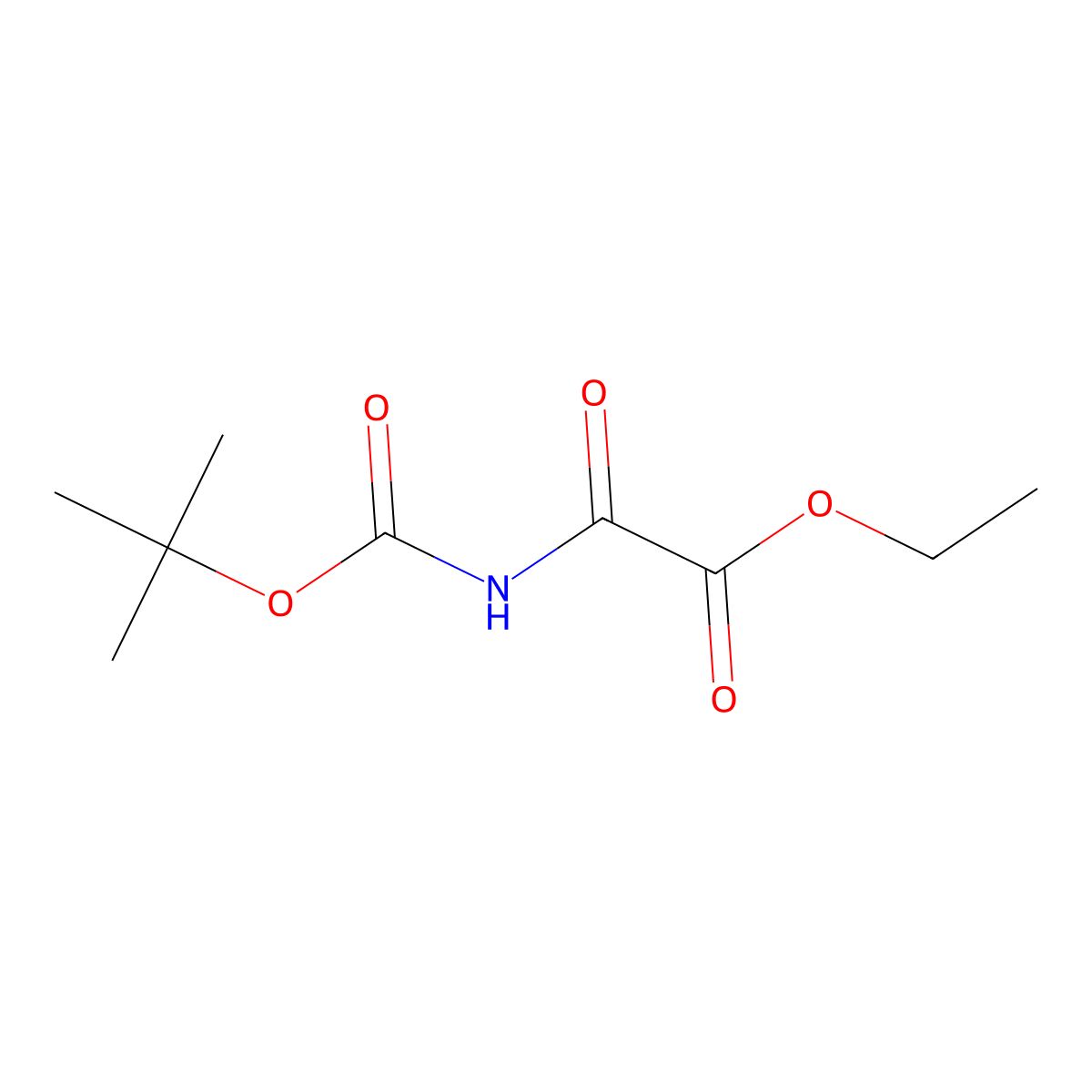 Ethyl N-Boc-oxamidate molecular structure, CAS 216959-34-1