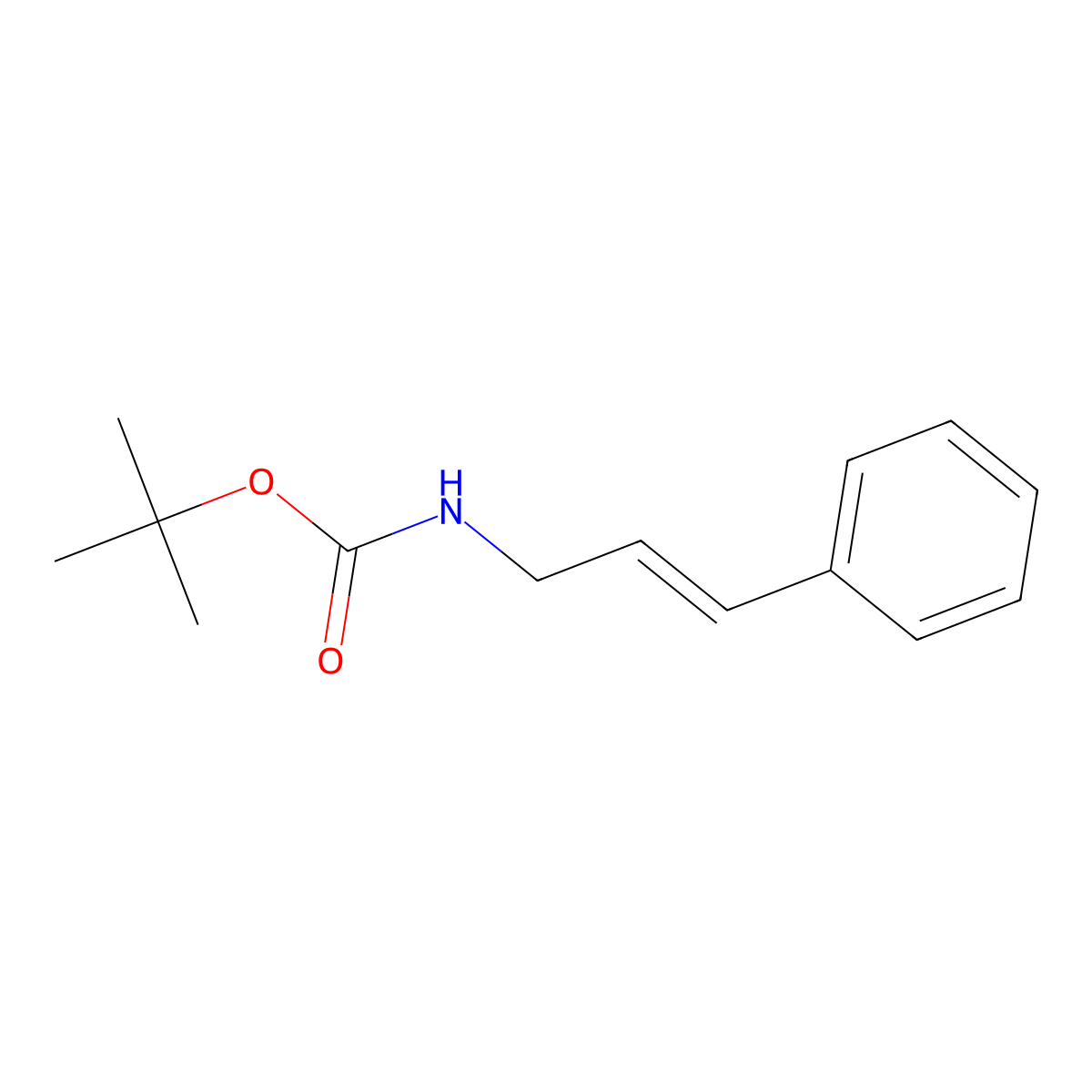 tert-Butyl cinnamylcarbamate molecular structure, CAS 216959-50-1